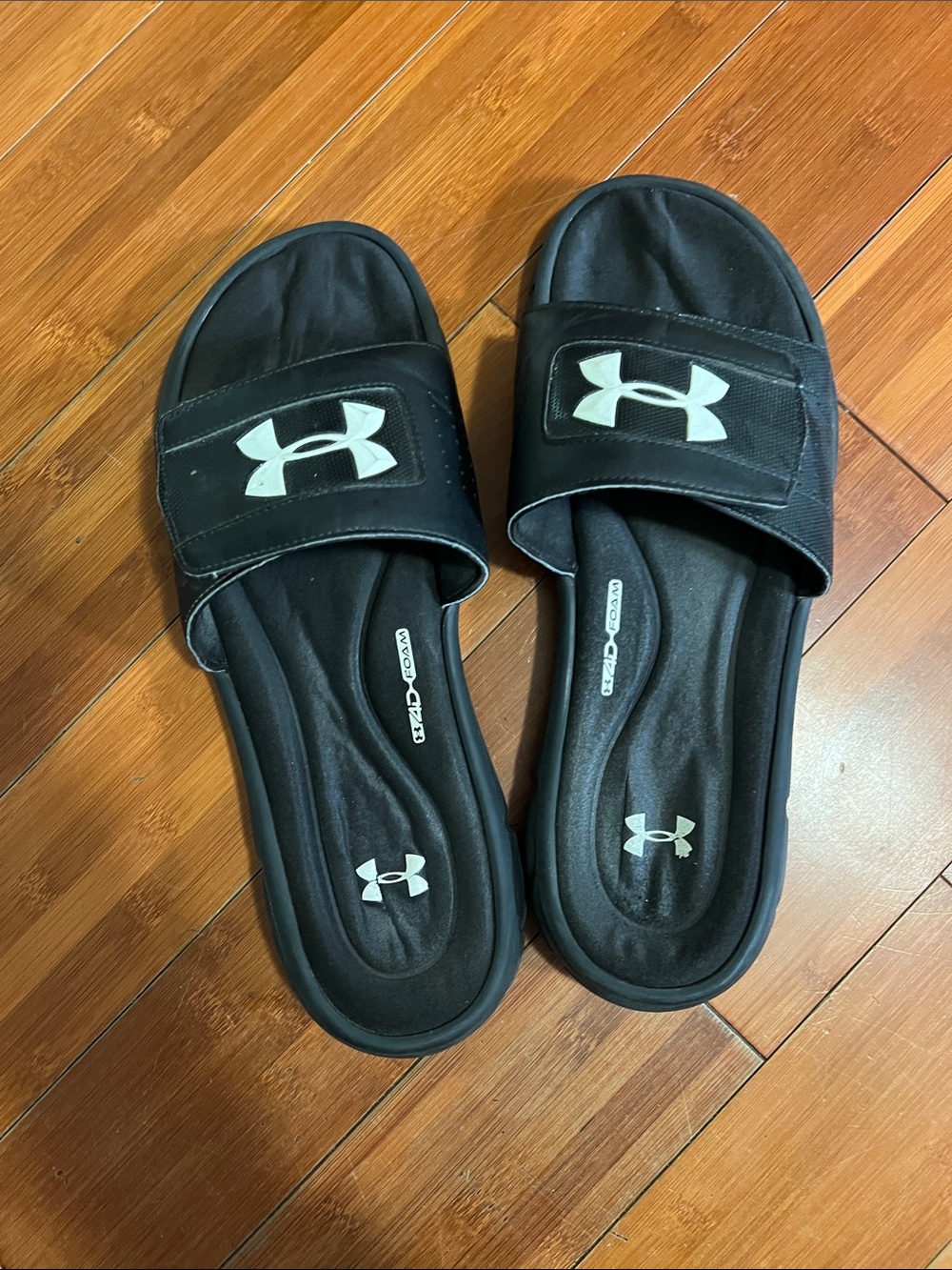 Men’s Under Armour Black Slide Sandals 13